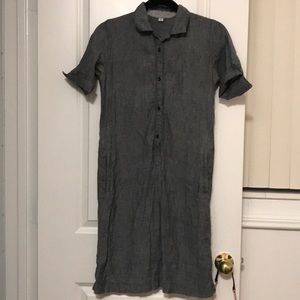 Uniqlo button down dress